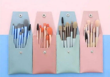 Premium Cute Brushes + Free Leather Pouch